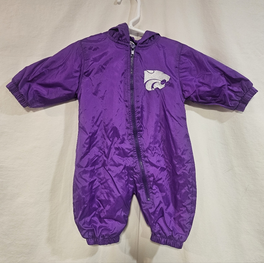 💜🤍 K-State Kids Purple Hooded Footie